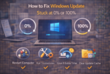 How to Fix Windows Update Stuck at 0% or 100%