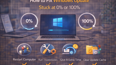 How to Fix Windows Update Stuck at 0% or 100%